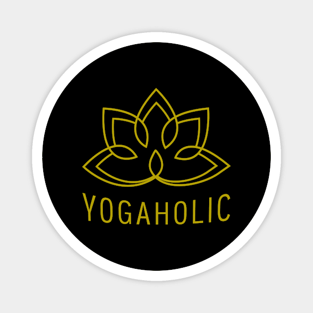 Yogaholic Magnet by PunTime